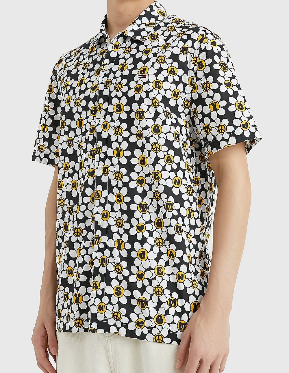 Camisa Tommy Jeans Floral Multicolor Hombre