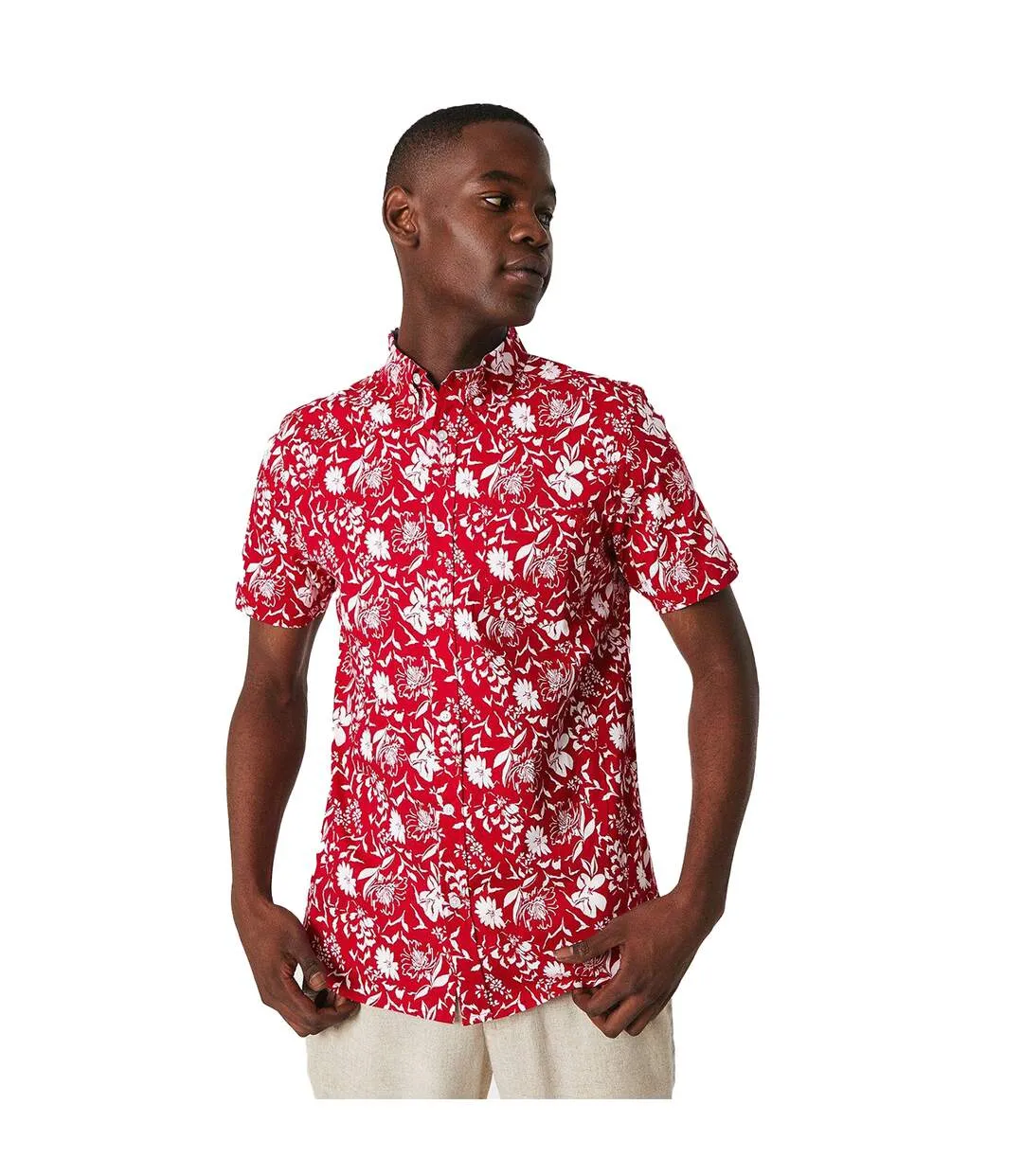 Chemise homme rouge Maine