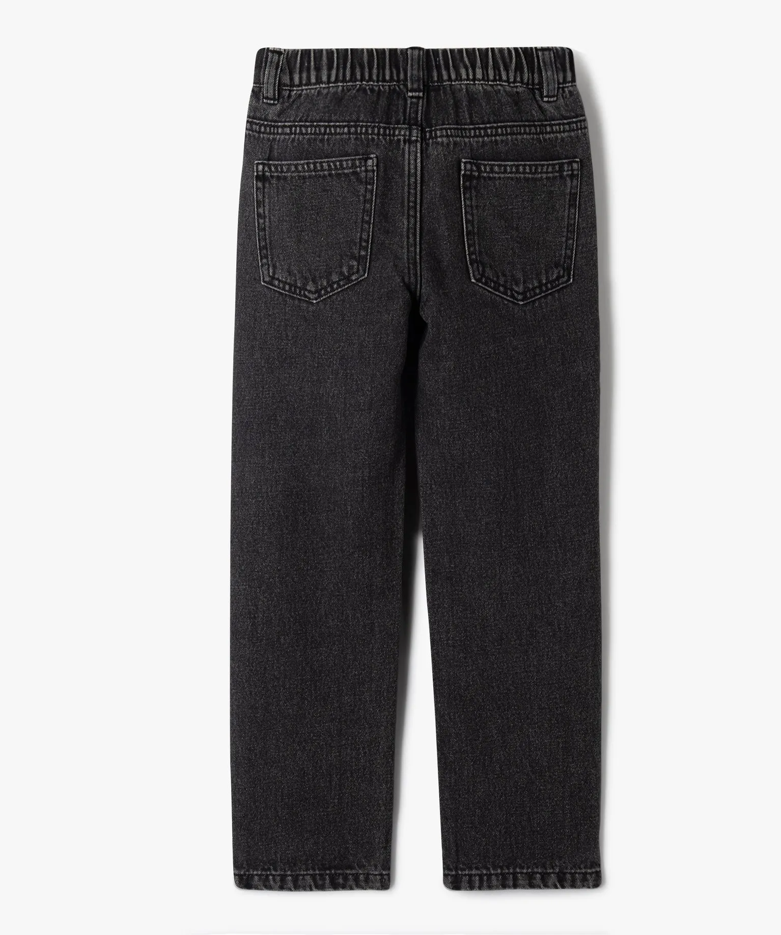 jean avec ceinture elastique garcon noir jeans