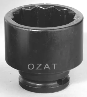 Ozat 24M125DH Douille à chocs 125mm x 12 pans courte à prise 1-1/2"