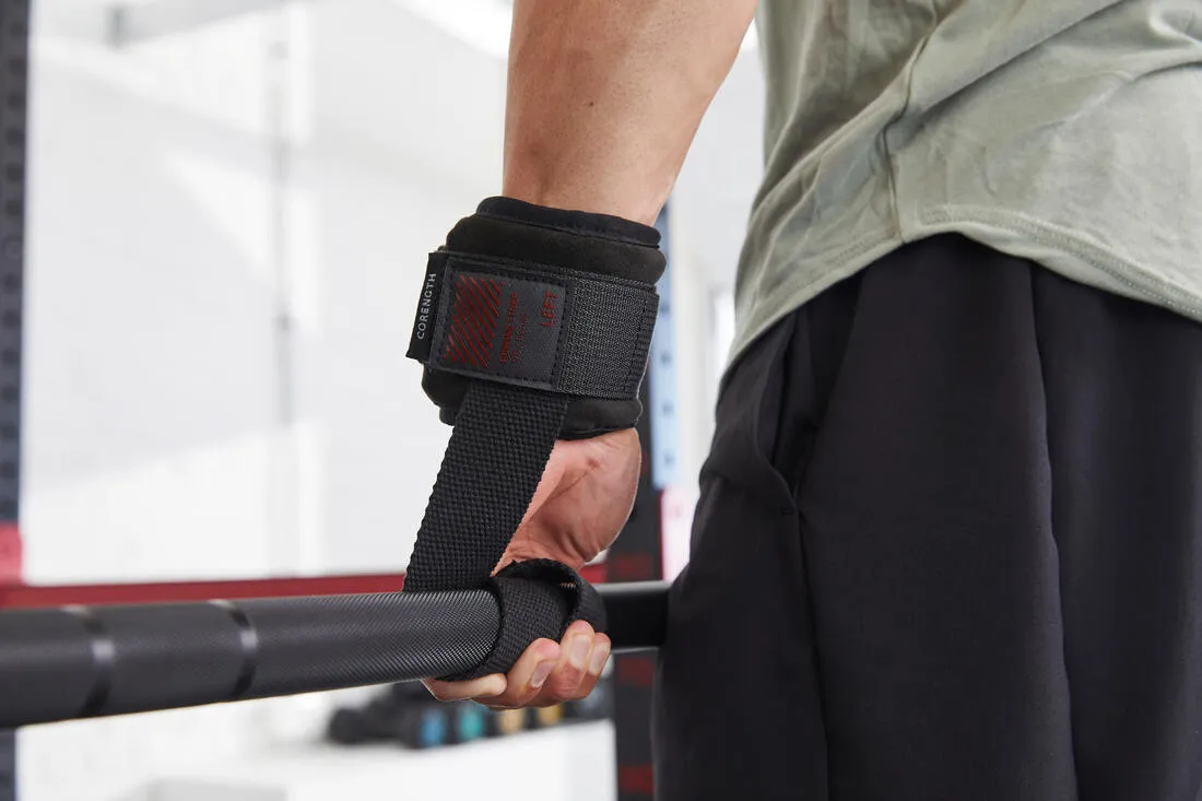 Sangle de tirage musculation avec confort poignet - noir
