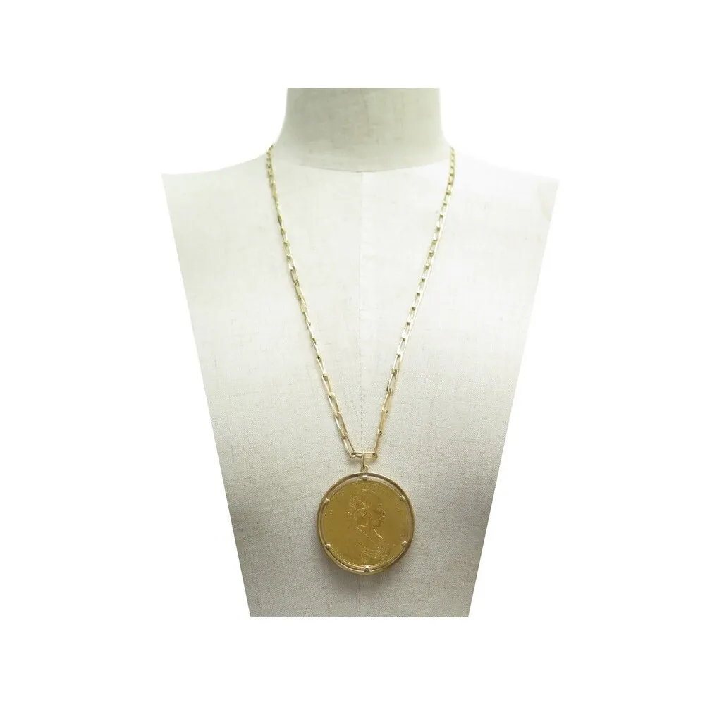 SANS MARQUE COLLIERS medaillon 4 ducats empire autriche franz joseph i 1915
