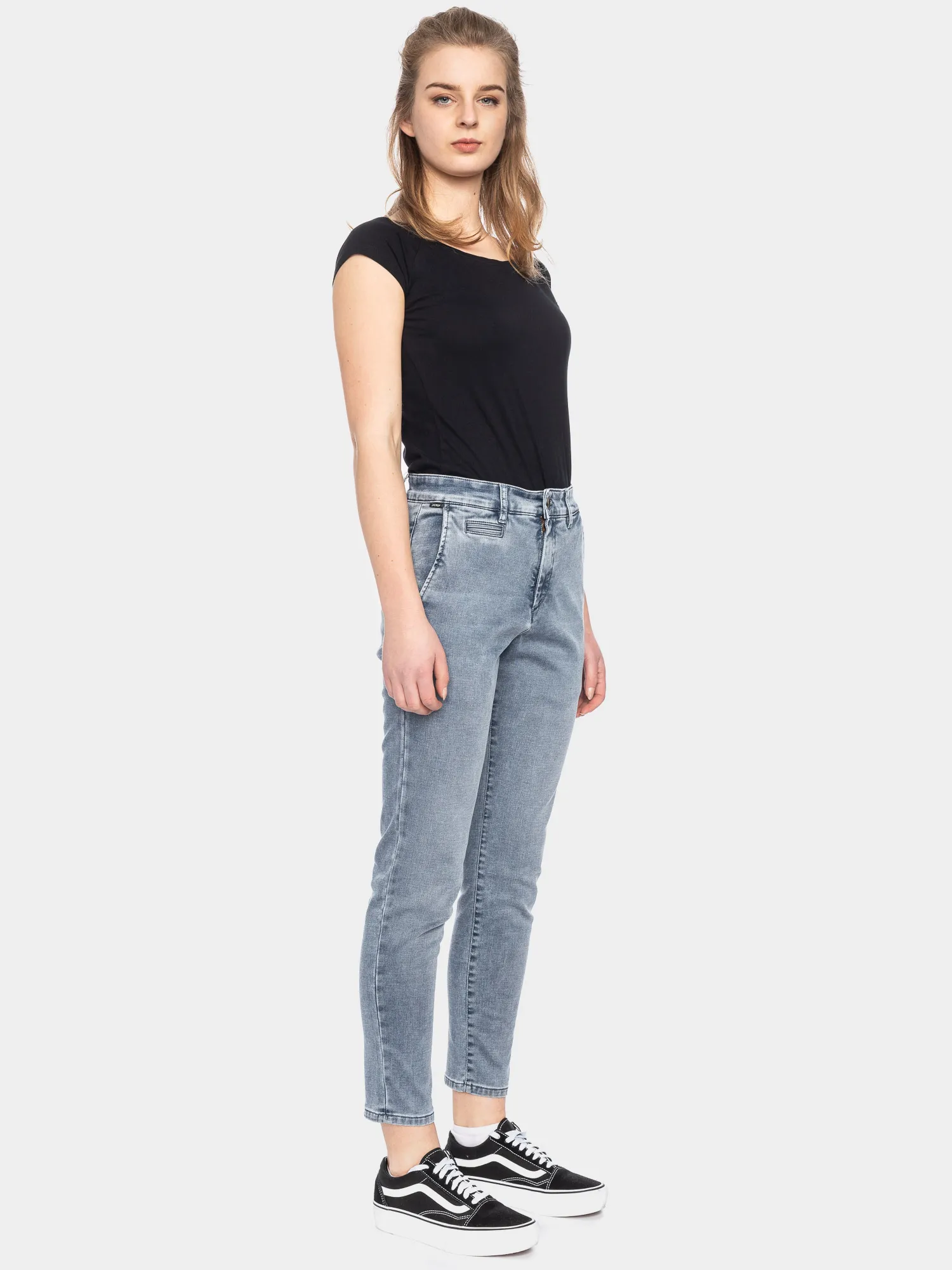 Tall Jeans Unisexe Chino Bull, denim bleu gris