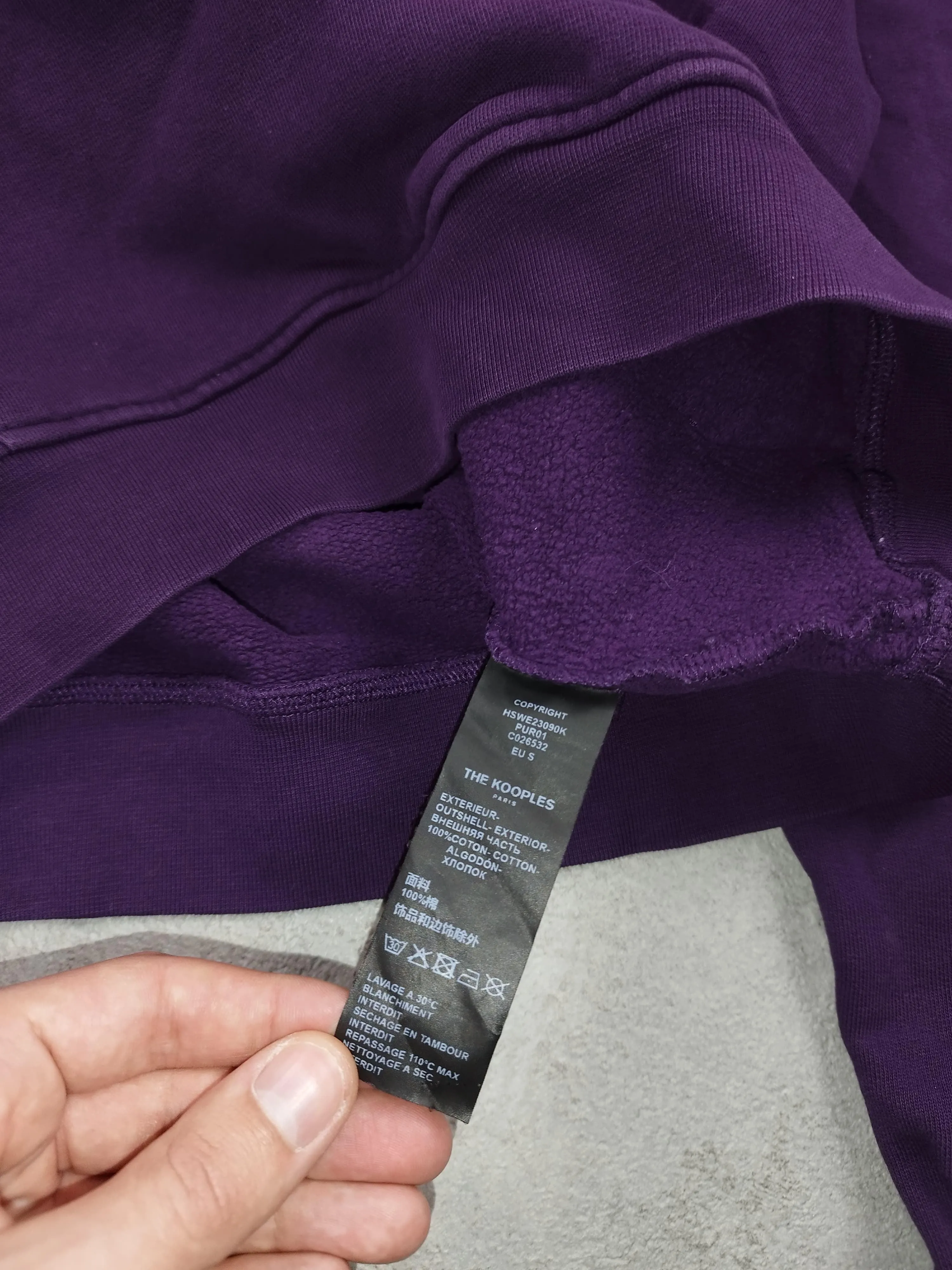 The Kooples - Pull à capuche What Is violet taille S