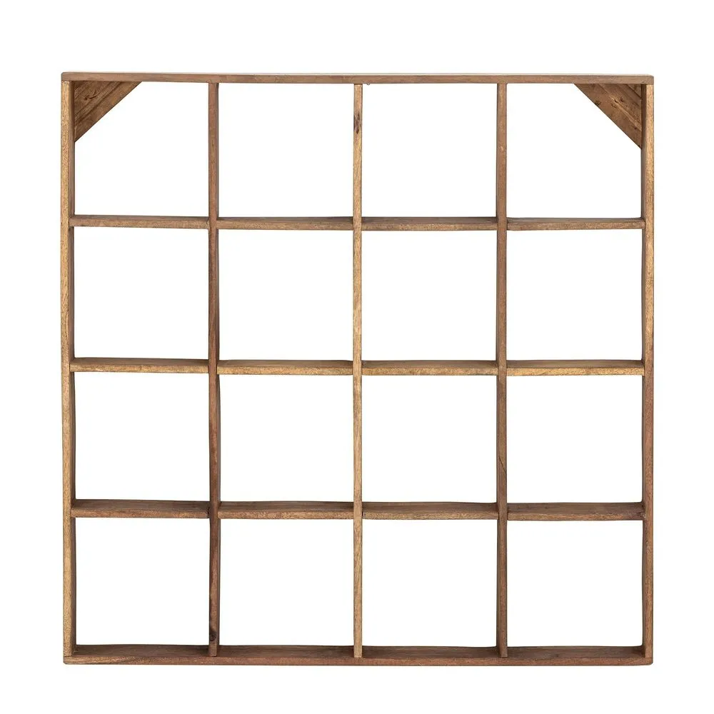 Tilo shelf, brown, reclaimed wood