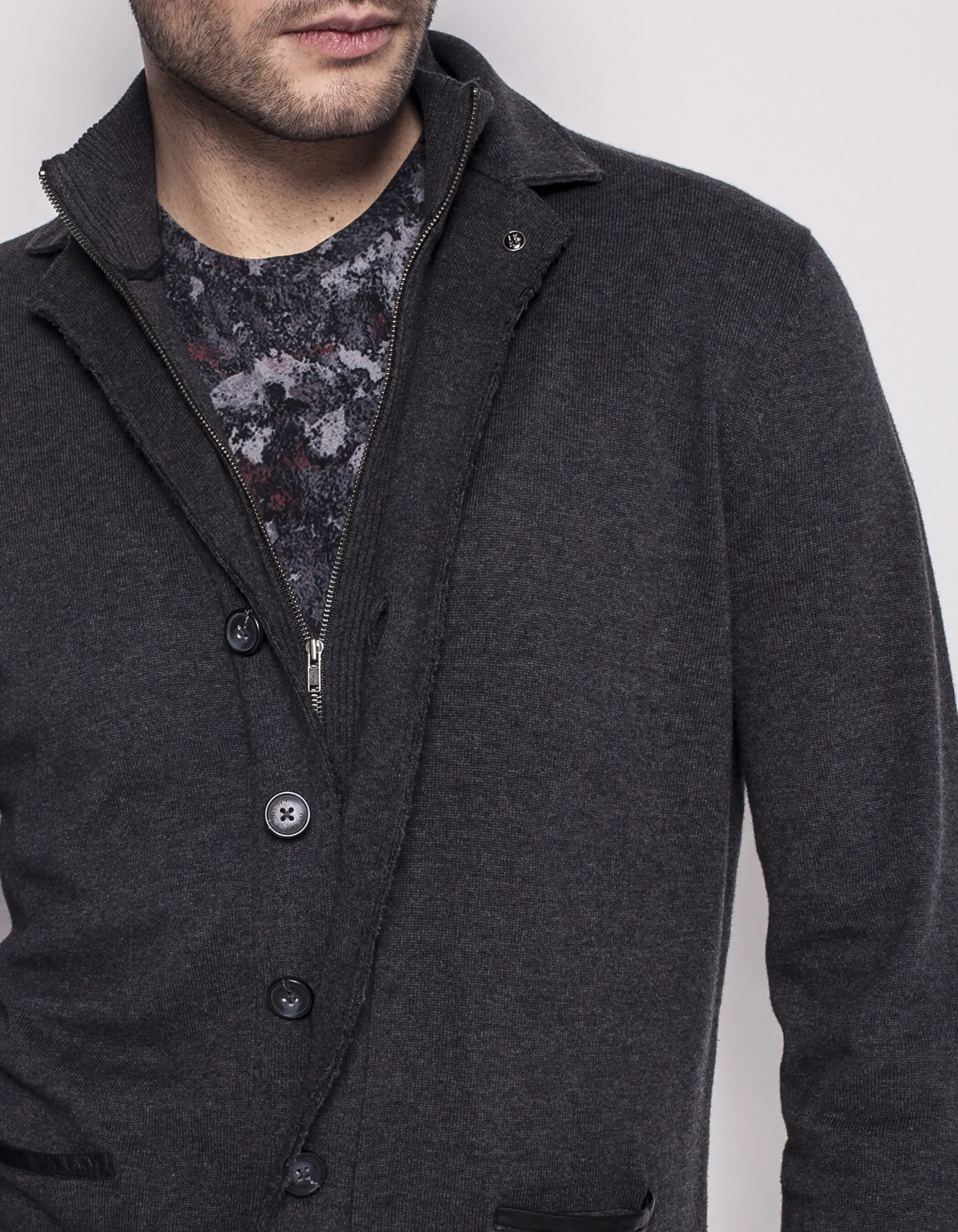 Veste homme en tricot