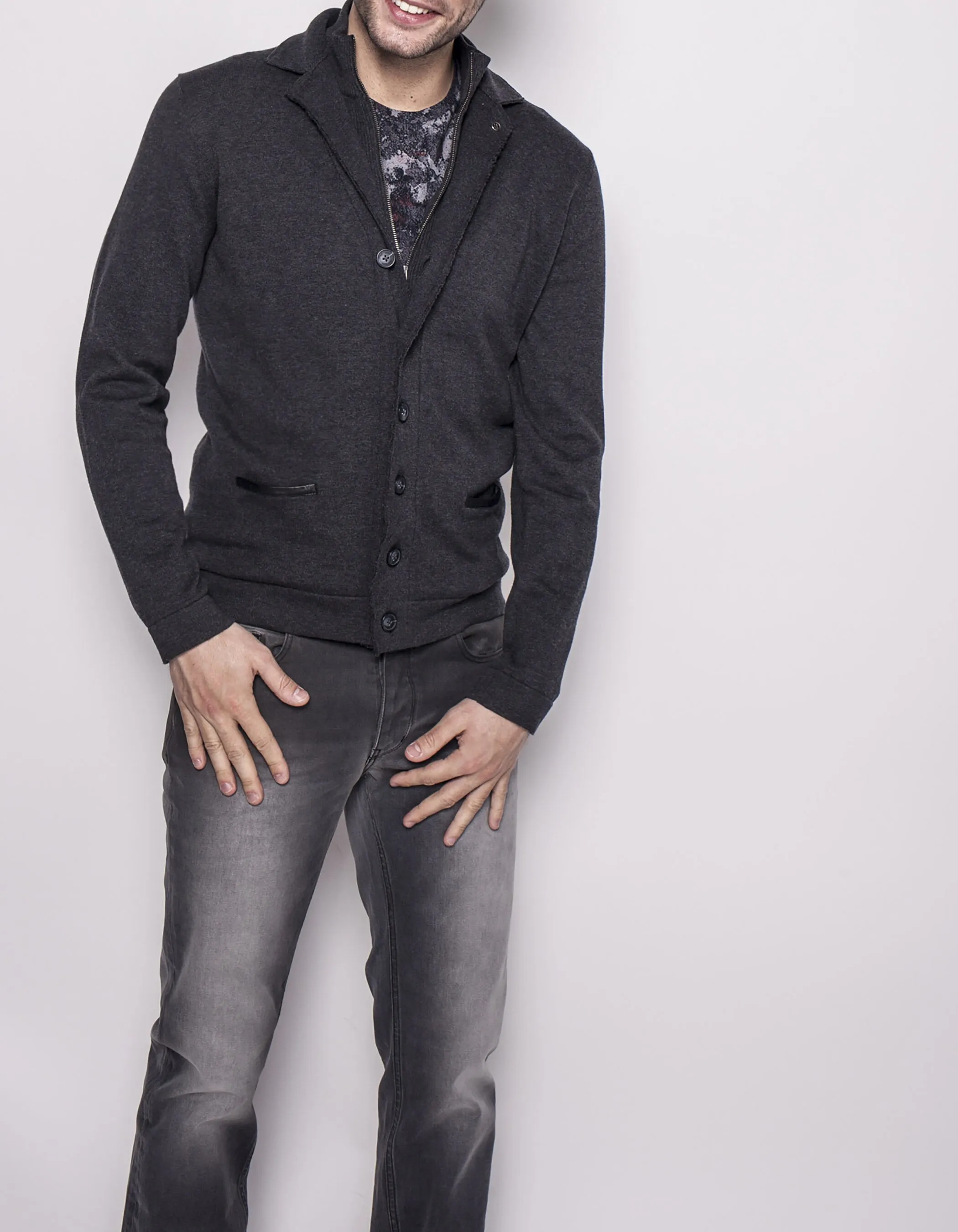 Veste homme en tricot