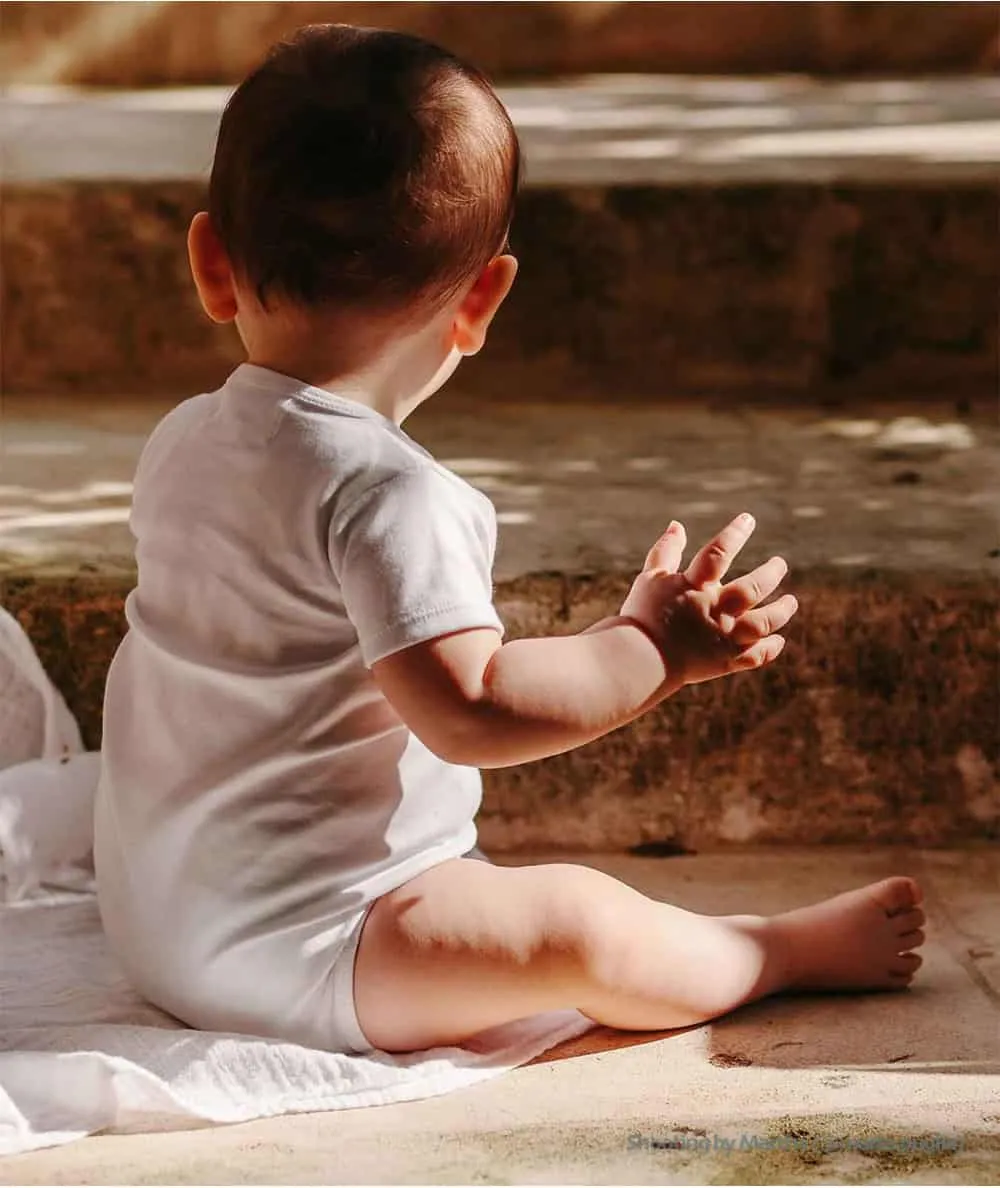 You & Milk : Body manches courtes 'Milk with love' coton bio couleur Blanc - 100% Ecoresponsable - Mer(e)veilleuse